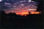 View from our bedroom window, looking west. Winter 1992. Photo by B.J. Stowers © 2004