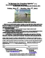 The Anchorage Retreat for Creative Spirits  For More Info & Registration Form