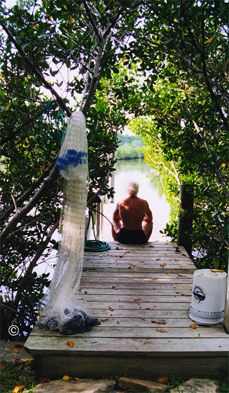 Hal "UnFolding" in the LOVE TUNNEL Photo by B.J. Stowers © 2004