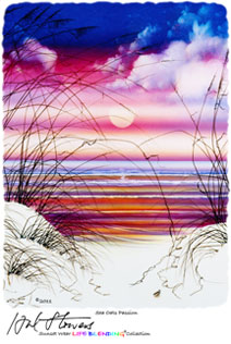 "Sea Oats Passion" by Hal Stowers - Image from Hal Stowers Sunset Wear LIFE BLENDING® Collection