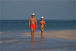 Hal & B.J. Stowers at Honeymoon Island - a pristine barrier island they helped to save from development as part of a grass roots movement in the late 1960's to early 1970's